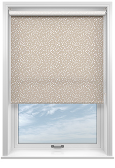 Dots and Spots, Toasted Oatmeal - Roller Blind
